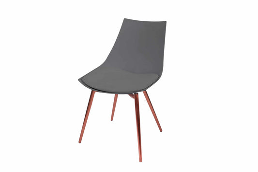 Stuhl Dakota 310 4er-Set Grau / Kupfer