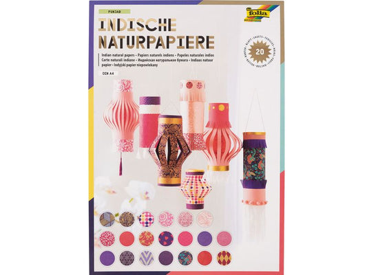 Folia Naturpapier »Punjab-Colors of India«, 80-180 g/m², DIN A4, 20 Blatt