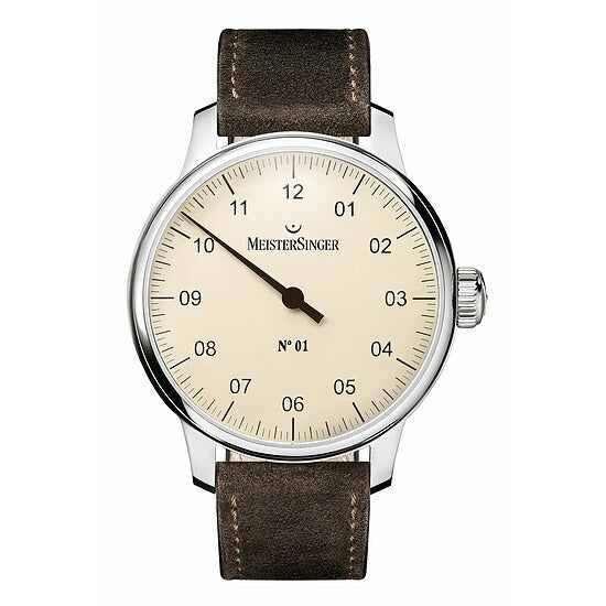 N°01 AM 3303 von Meistersinger die Einzeigeruhr mit Handaufzugwerk
