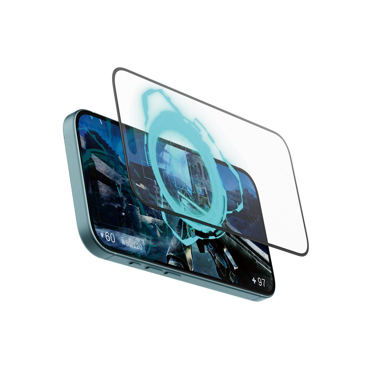 PanzerGlass® Gaming Displayschutz für iPhone 16 & 15 - Ultra-Wide Fit