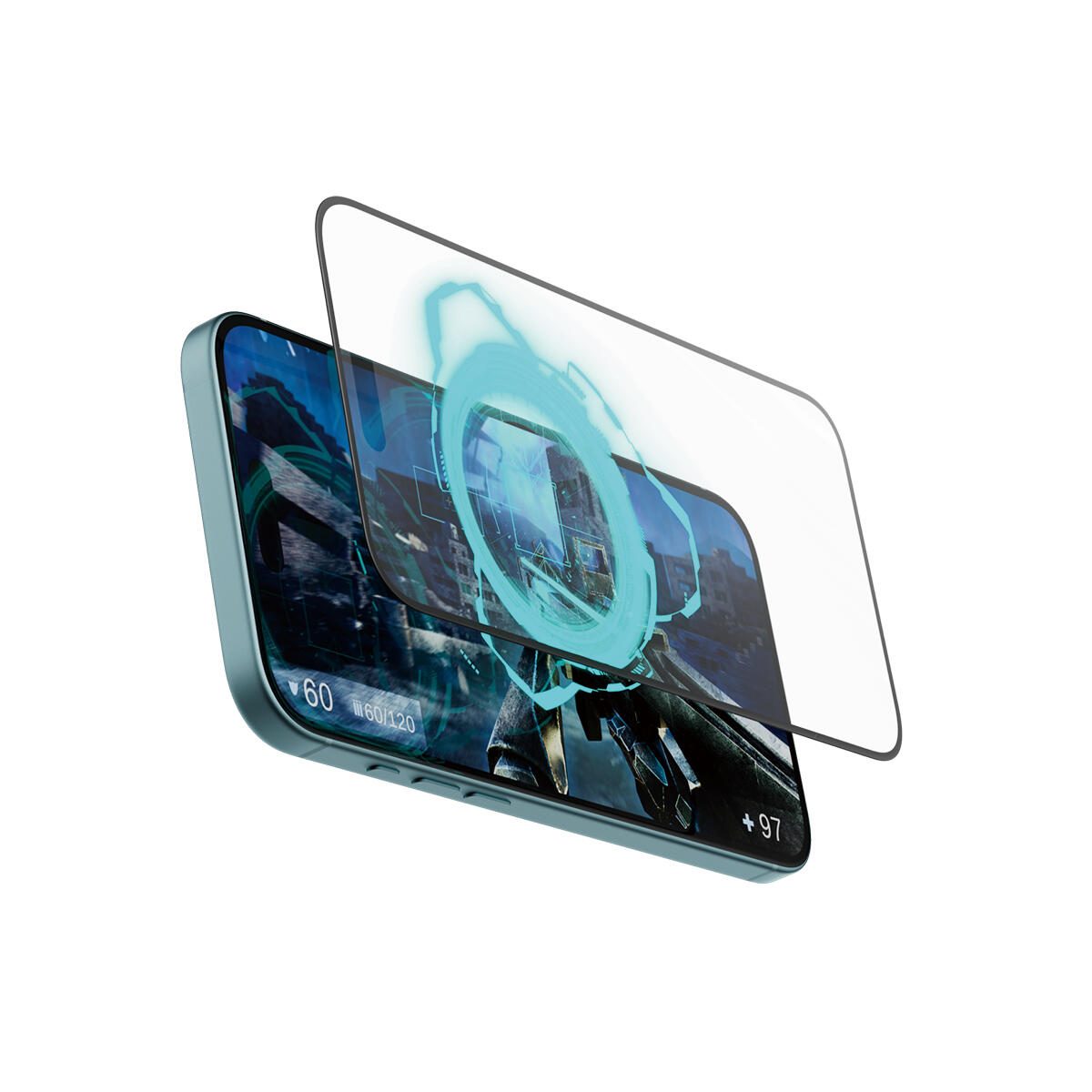 PanzerGlass® Gaming Displayschutz für iPhone 16 Plus & 15 Plus - Ultra-Wide Fit