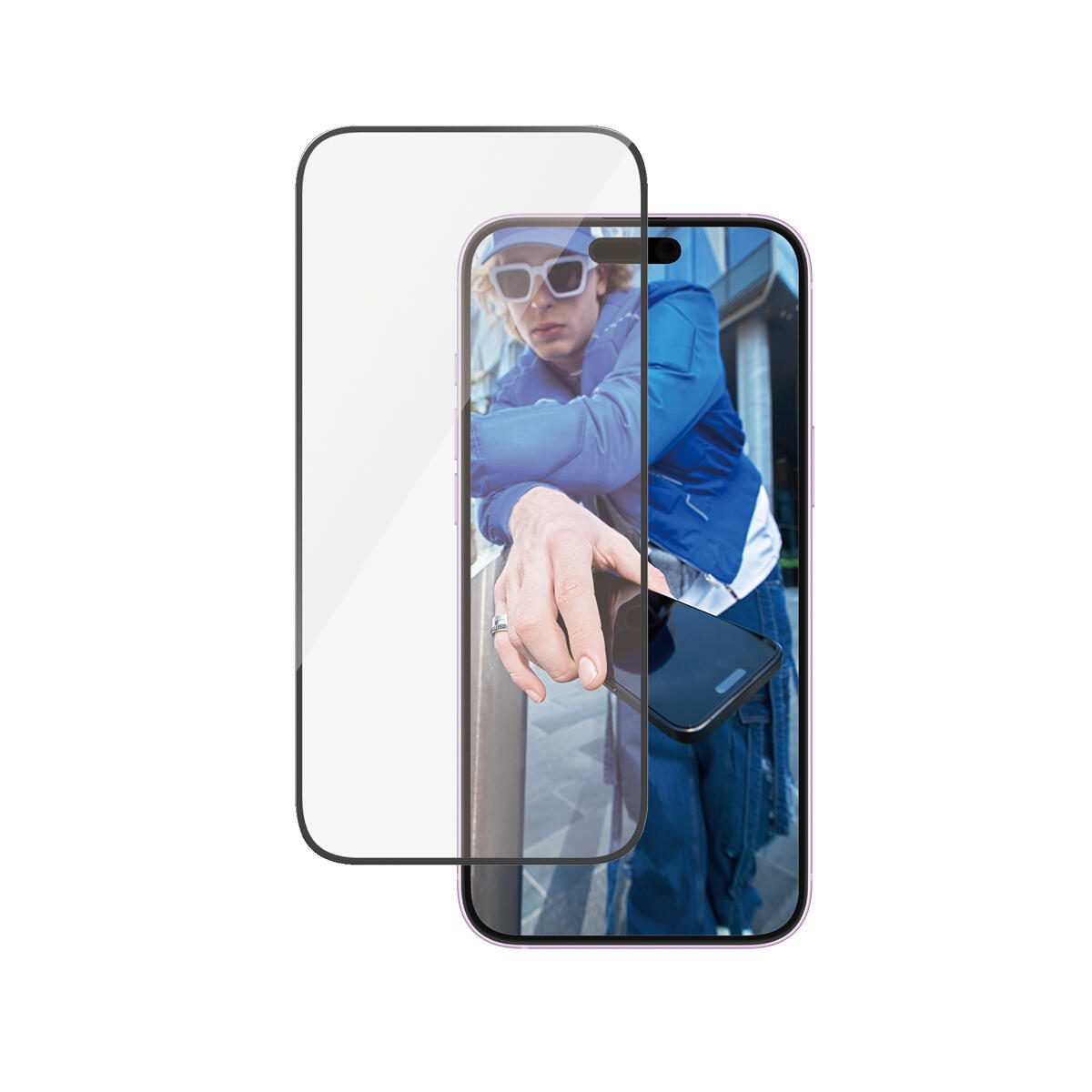 PanzerGlass® Displayschutz für iPhone 16 Plus & 15 Plus - Ultra-Wide Fit