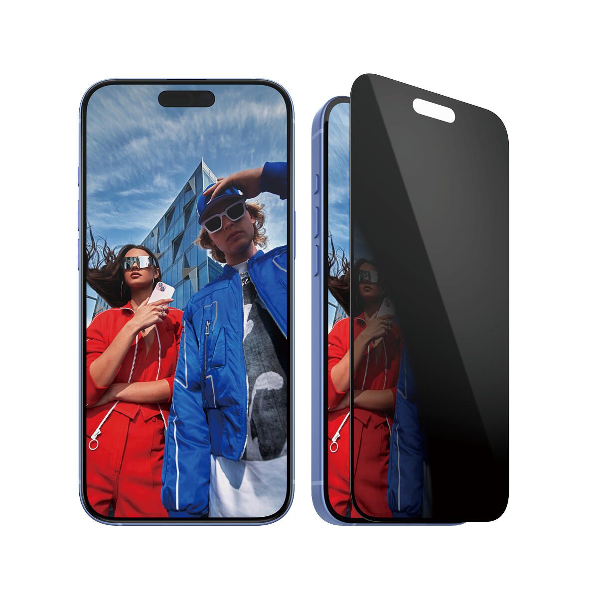 PanzerGlass® Privacy Displayschutz für iPhone 16 Plus & 15 Plus - Ultra-Wide Fit