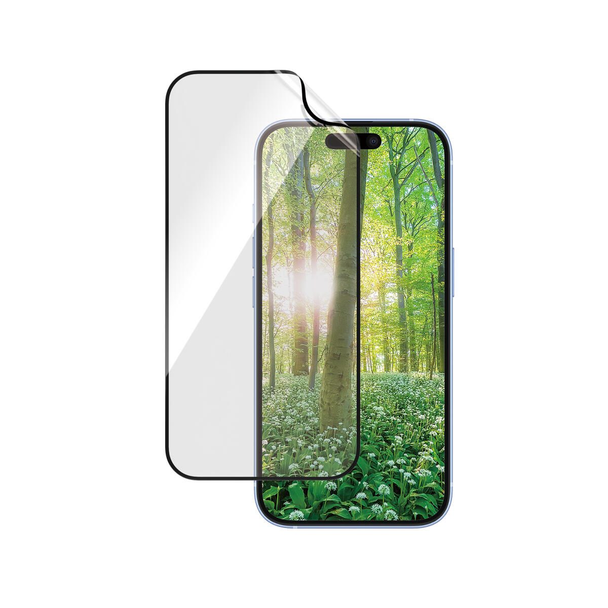PanzerGlass® Eco MATRIX Displayschutz für iPhone 16 & 15 - Ultra-Wide Fit
