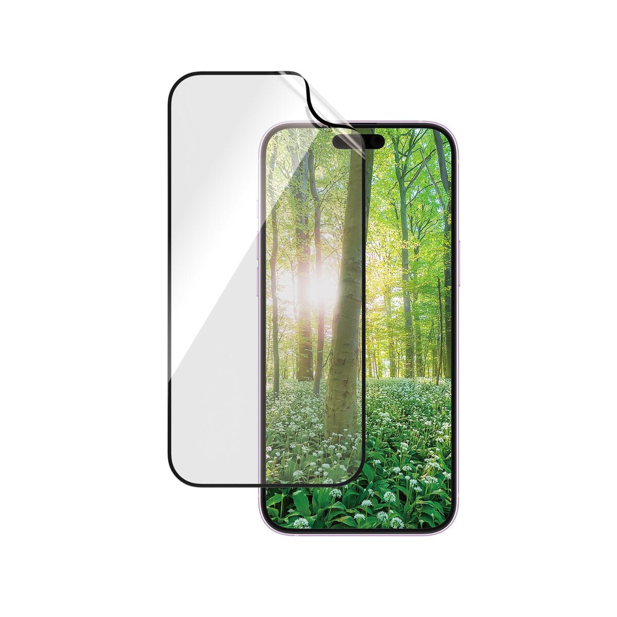 PanzerGlass® Eco MATRIX Displayschutz für iPhone 16 Plus & 15 Plus - Ultra-Wide Fit