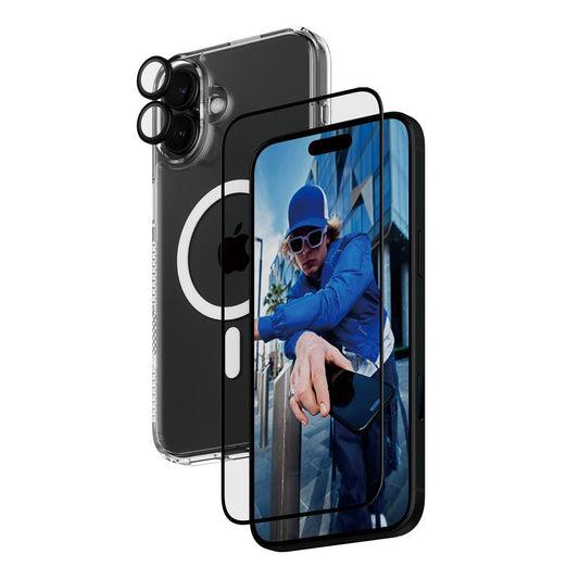 PanzerGlass® 3-in-1 Protection Schutzset für iPhone 16 Plus