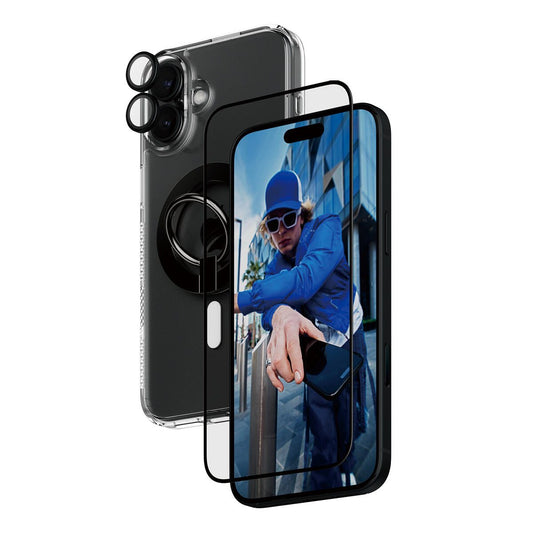 PanzerGlass® 4-in-1 Protection Schutzset für iPhone 16 Plus
