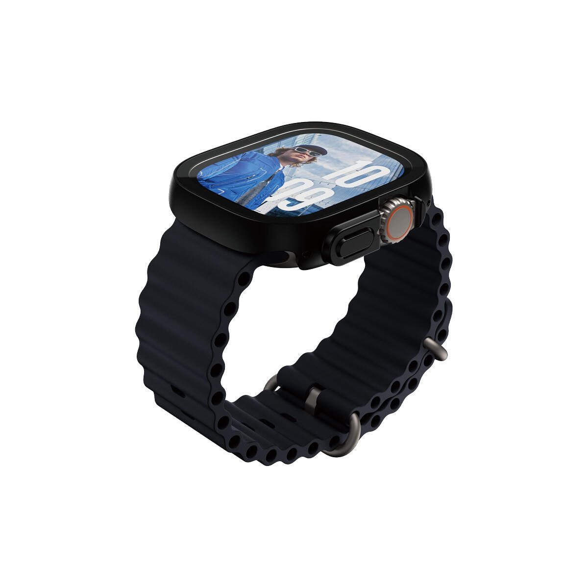 PanzerGlass® Displayschutz Snappie Full Body Slim Schwarz für Apple Watch Ultra 2