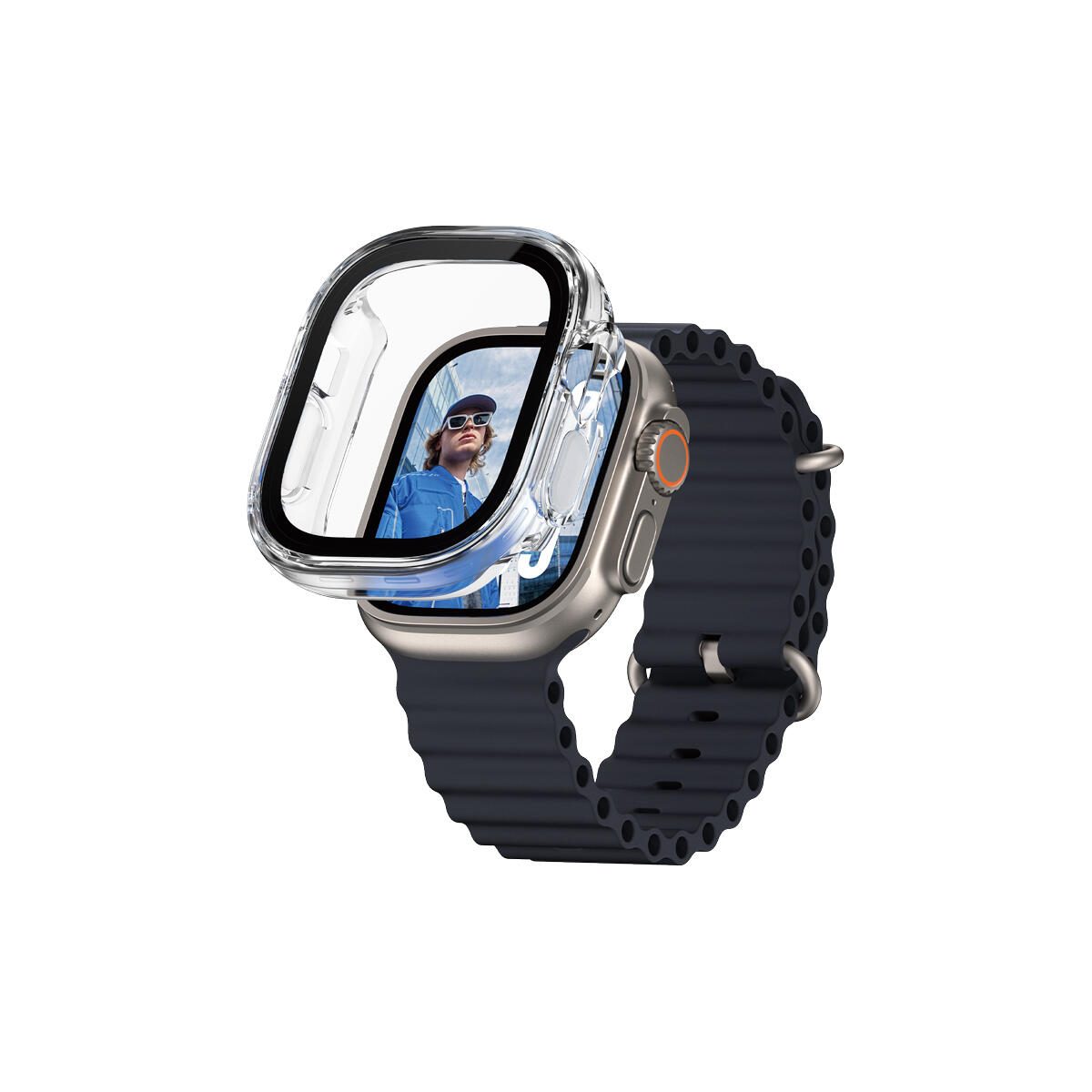 PanzerGlass® Displayschutz Snappie Full Body Transparent für Apple Watch Ultra 2