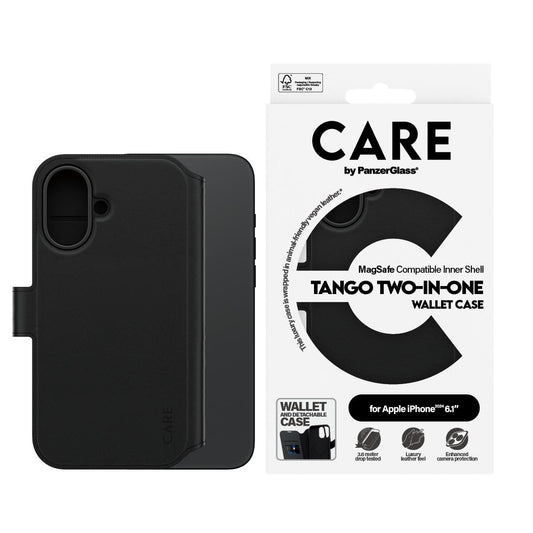 CARE by PanzerGlass® Feature Case Tango Two-in-One Wallet MagSafe für iPhone 16
