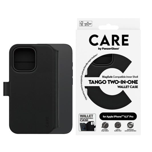 CARE by PanzerGlass® Feature Case Tango Two-in-One Wallet MagSafe für iPhone 16 Pro