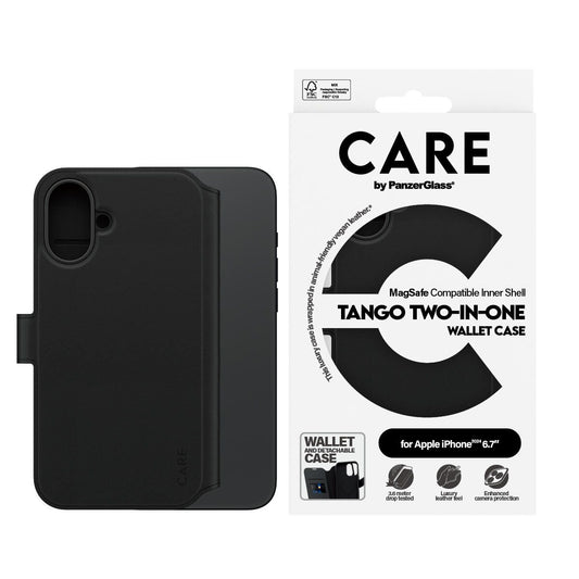 CARE by PanzerGlass® Feature Case Tango Two-in-One Wallet MagSafe für iPhone 16 Plus