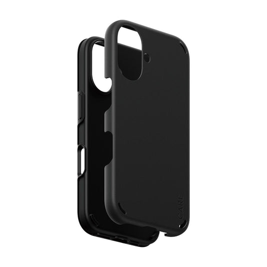 CARE by PanzerGlass® Feature Case Double Defense Schwarz für iPhone 16