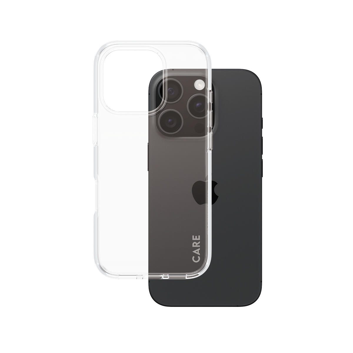 CARE by PanzerGlass® Flagship Case Transparent Urban Combat Clear Rahmen für iPhone 16 Pro