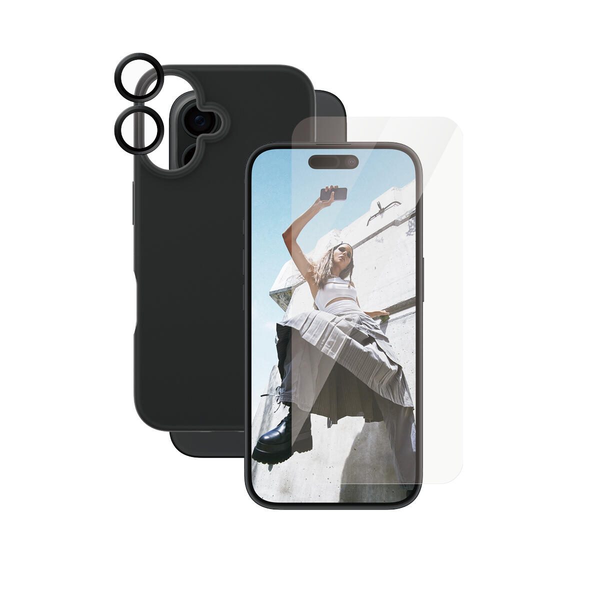 CARE by PanzerGlass® Fashion 3-in-1 Schutzset für iPhone 16