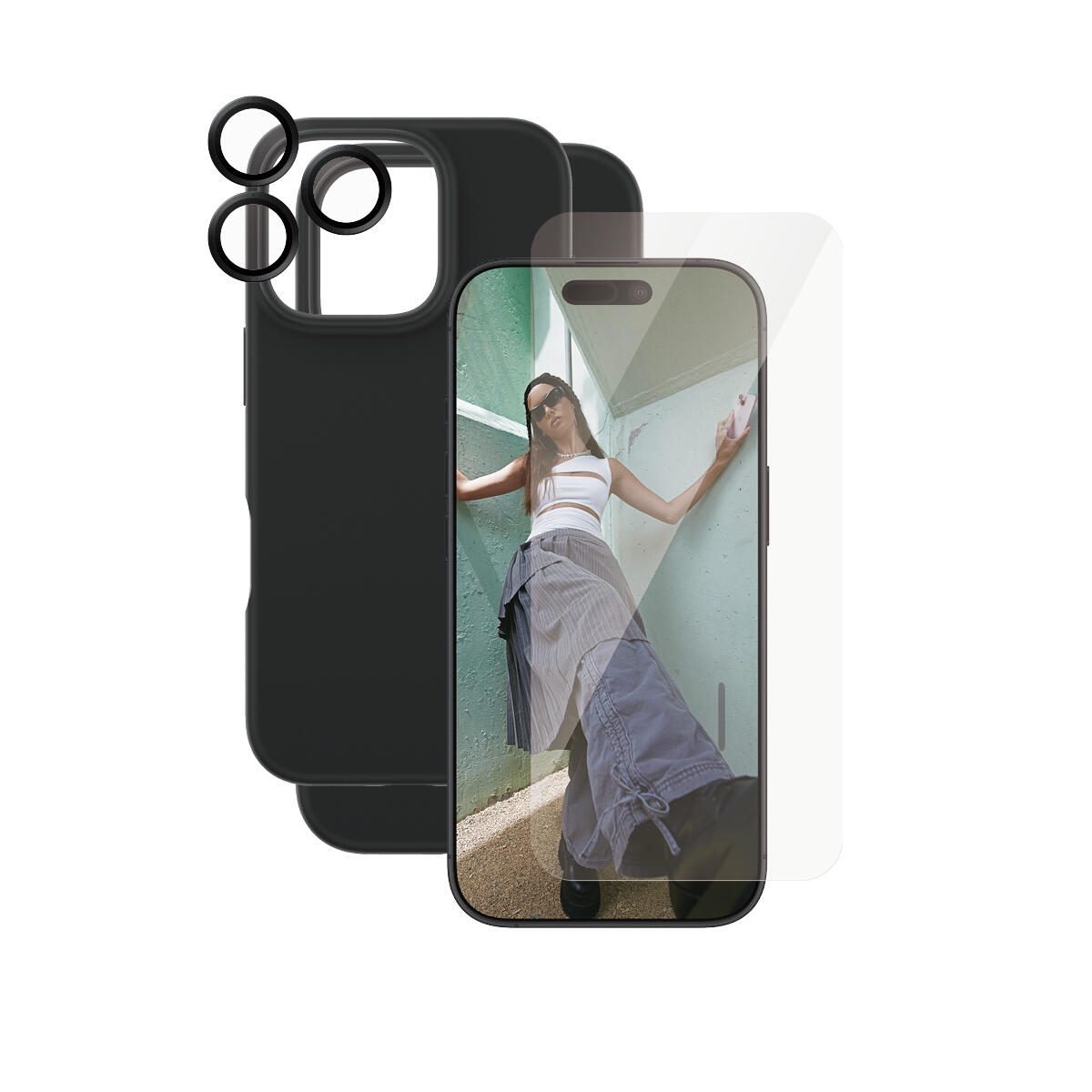CARE by PanzerGlass® Fashion 3-in-1 Schutzset für iPhone 16 Pro