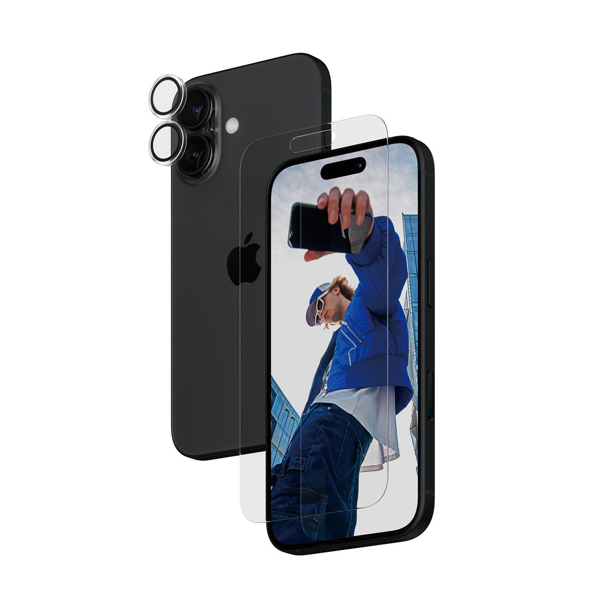 PanzerGlass® 2-in-1 Schutzset für iPhone 16