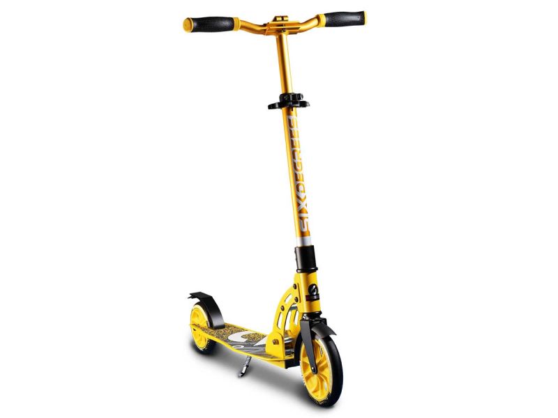 GLOBBER Six Degrees Aluminium Scooter Junior, 180/145 mm, gelb