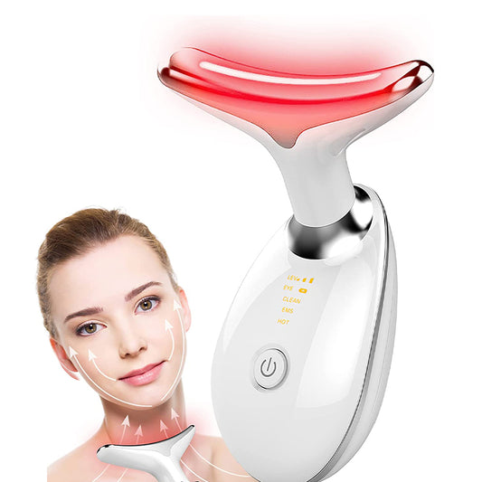 Hals Gesicht Lifter ems Hals Facelift ing Massage gerät Haut straffen Gerät LED Photonen therapie Anti-Falten Doppel kinn Entferner