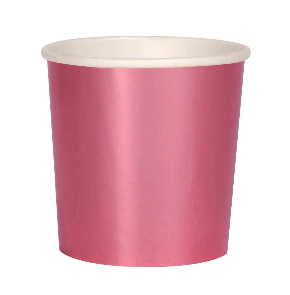 Tumbler Pappbecher Pink Metallic
