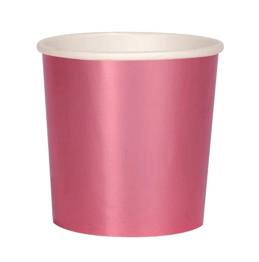 Tumbler Pappbecher Pink Metallic
