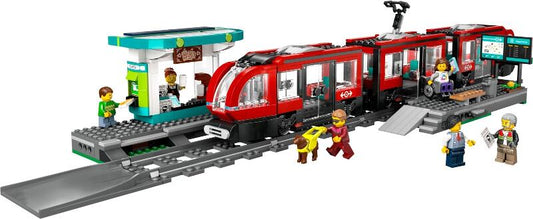 LEGO® City 60423 Straßenbahn mit Haltestelle