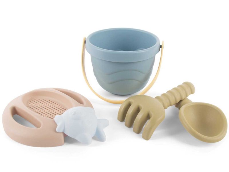 dantoy tiny BIOplastic Eimer-Set, blau,  5-tlg.