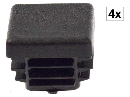 BERG Lamellenstopfen für Quadratrohr XL &amp; XXL Rahmen, Sitzverstellung, 4 Stück, 22x22x11 mm