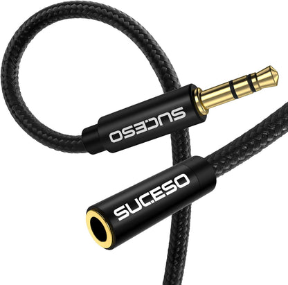 Klinke Audio Verlängerungskabel Aux Kabel Nylon 3.5mm Stereo
