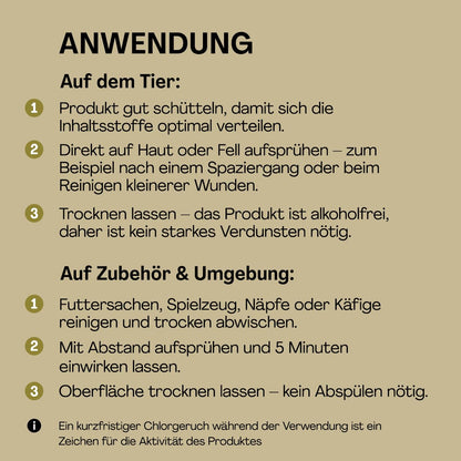 BIO SANITAS PROTECT Haustier – Desinfektionsspray (Halal)