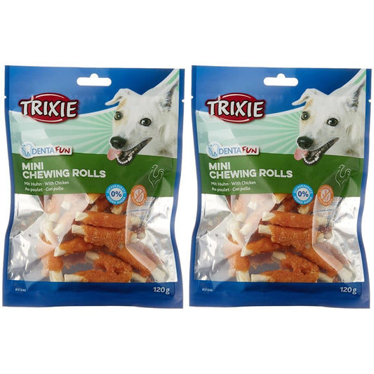 TRIXIE - Hühnchen Kaurolle "Denta Fun Chicken Chewing Rolls"