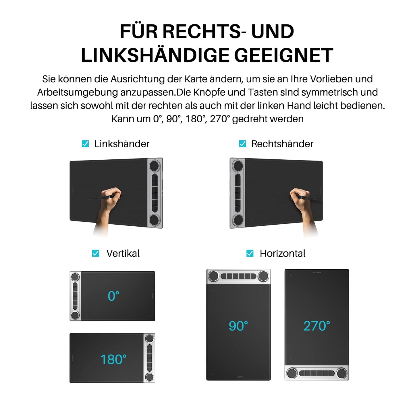 HUION Note X10 Zeichentablett - kabelloses Bluetooth-Notizbuch für Notizen, Digitale Kunst und Meetings