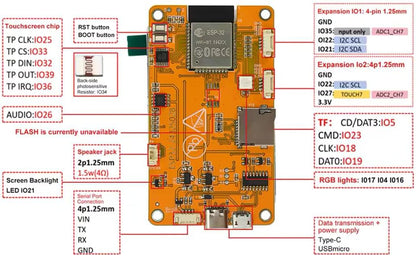 ESP32 Entwicklungsboard mit 2,8 Zoll TFT Display 240x320