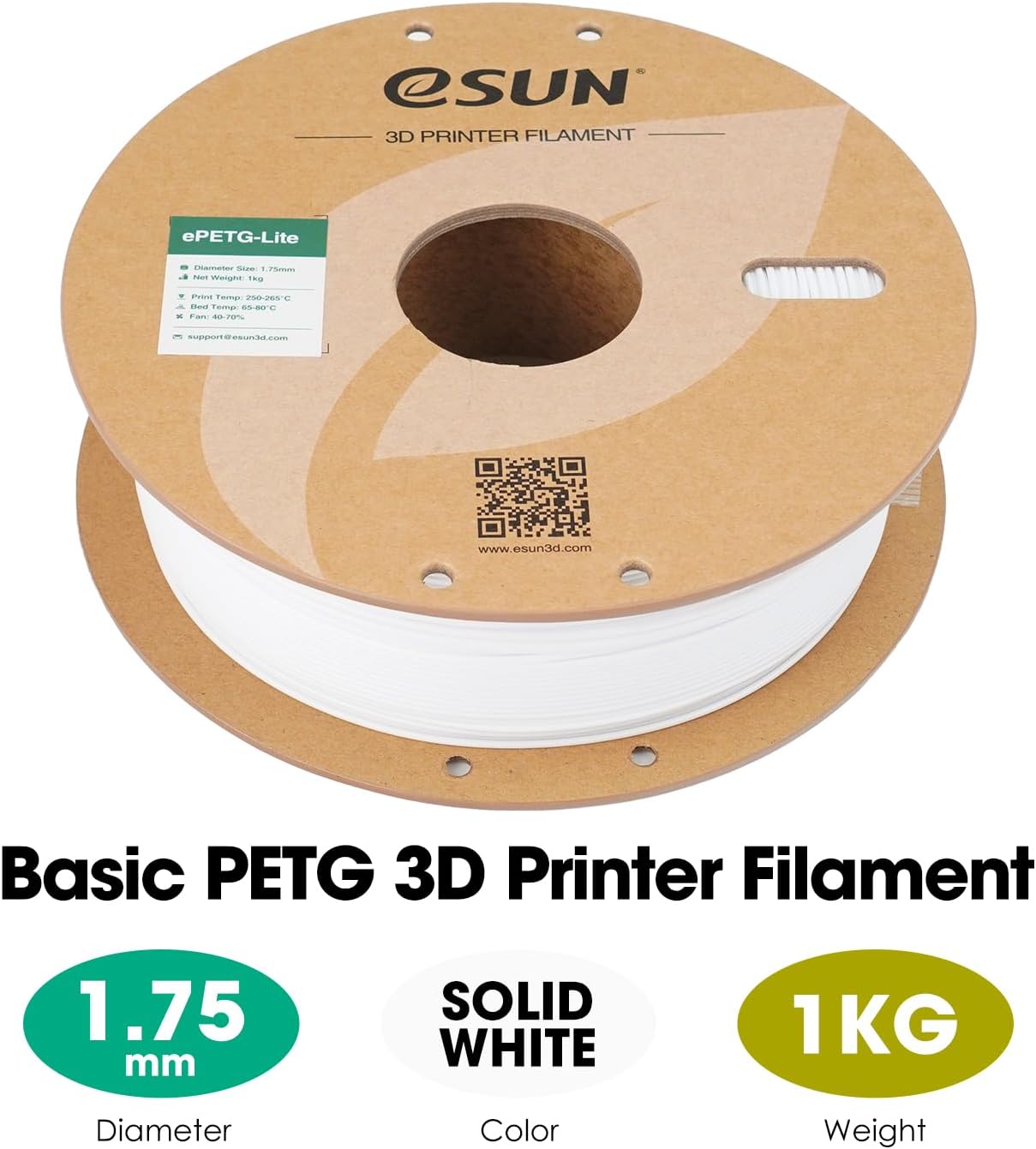 eSUN PETG Filament 1.75mm 1KG