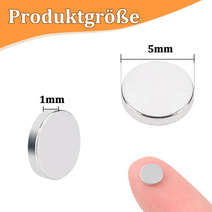 200 Stück Klein Rund Magnete, 4Größen Rund Neodym