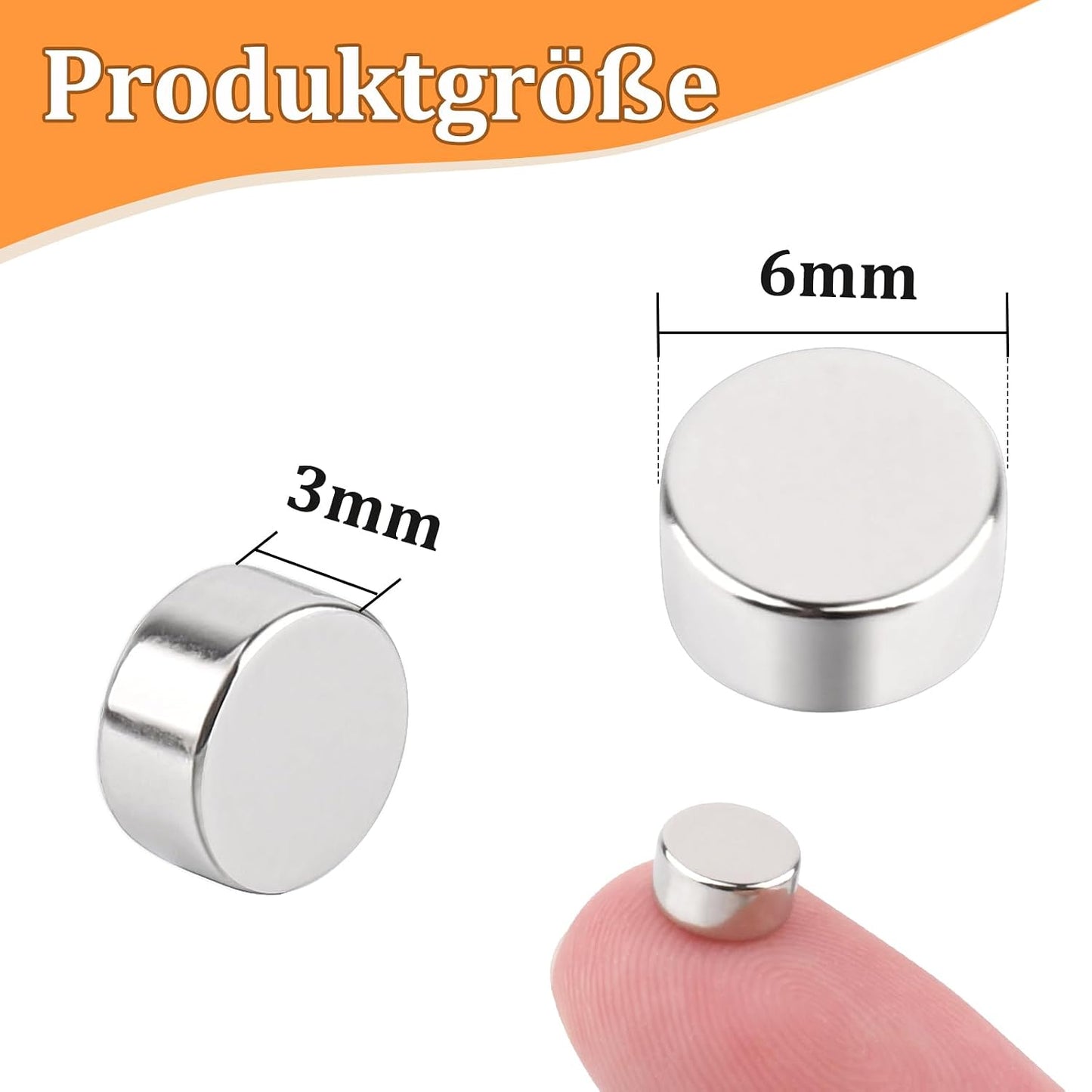 200 Stück Klein Rund Magnete, 4Größen Rund Neodym