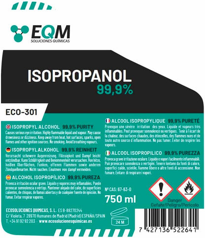 EQM - ECO-301 - Isopropylalkohol/Isopropanol 99.9% 1L