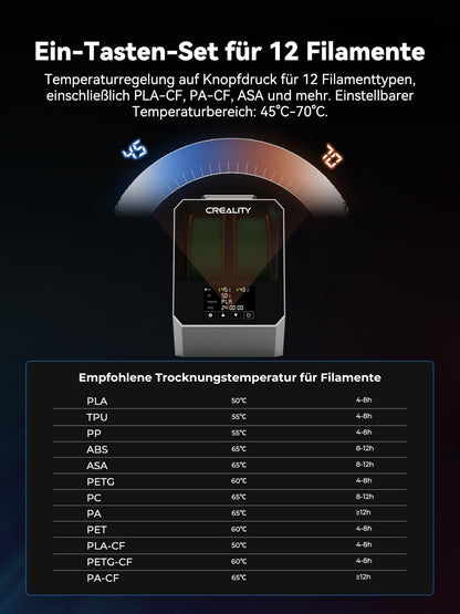 Creality Space PI Plus Filament Trockner