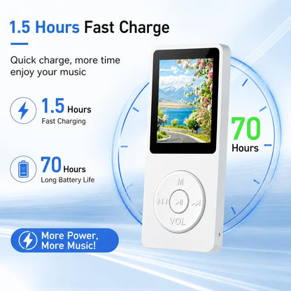 32GB MP3 Player - Bluetooth 5.3 mit 1.8" TFT Farbbildschirm