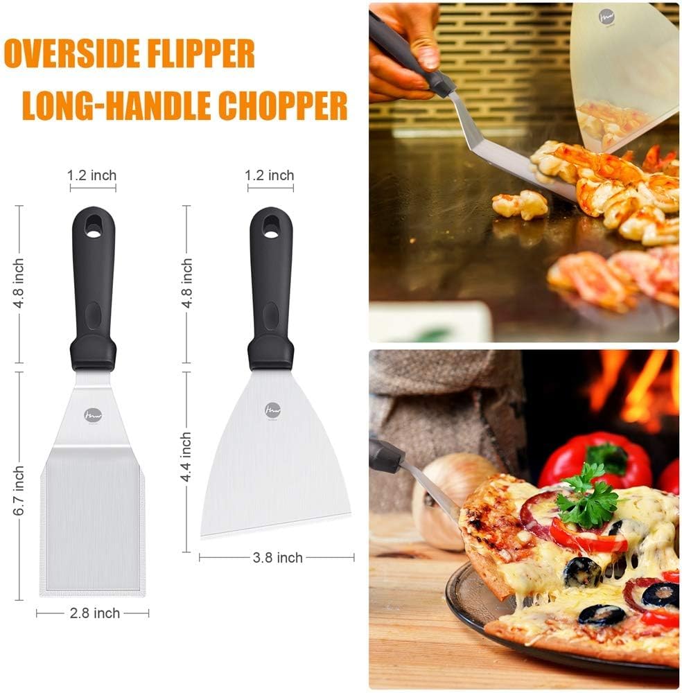 Huolewa Barbecue Spatula Set, Stainless Steel - 9teilig