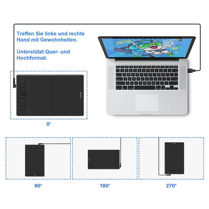 HUION Note X10 Zeichentablett - kabelloses Bluetooth-Notizbuch für Notizen, Digitale Kunst und Meetings