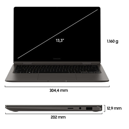 Samsung Galaxy Book3 - 360 Laptop, 13" Full HD - Intel Core - Windows 11 - 36 Monate Garantie