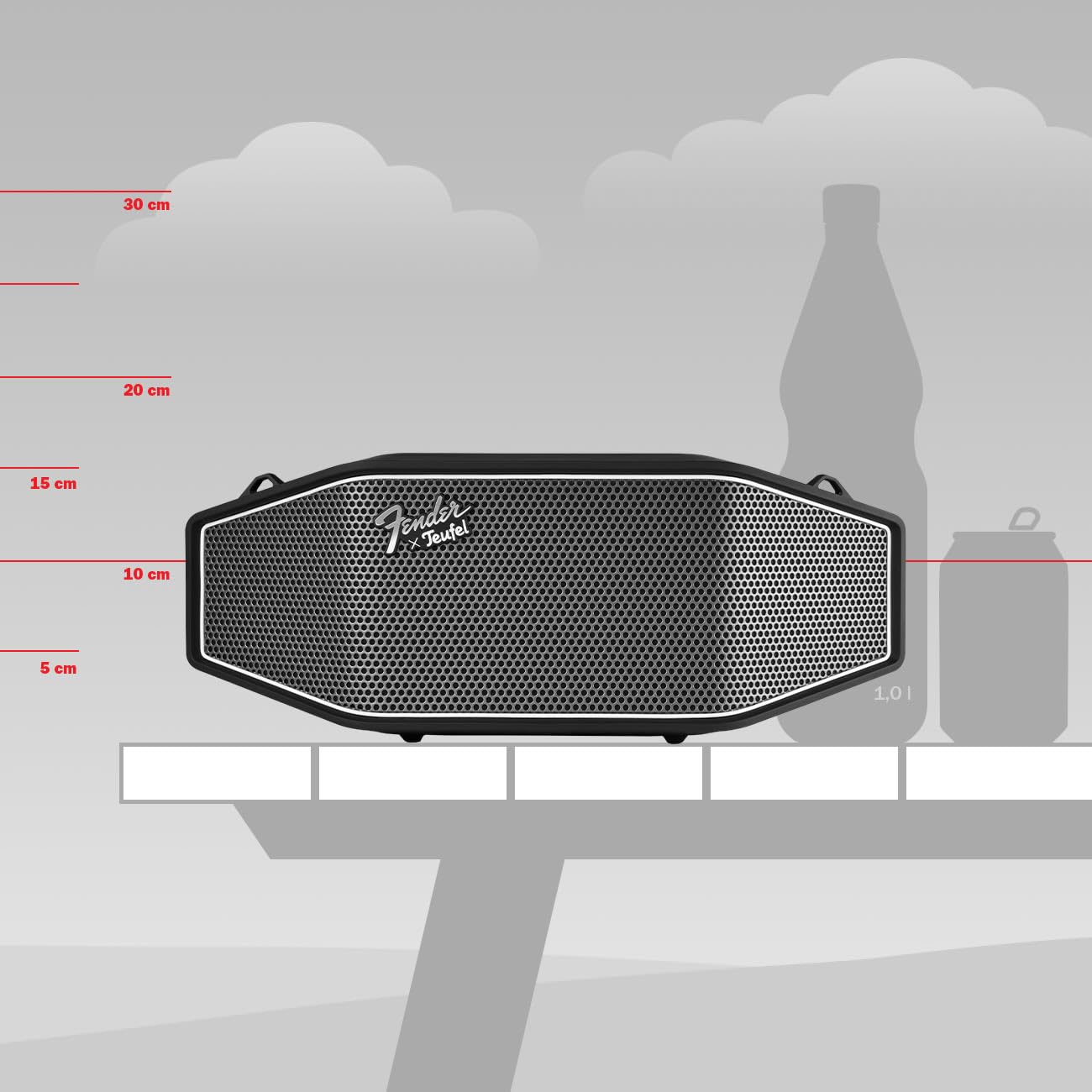 Teufel Fender x ROCKSTER Cross - Tragbarer Bluetooth-Lautsprecher