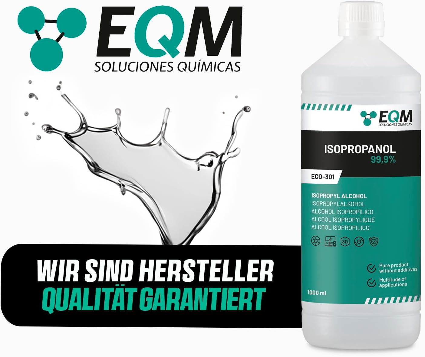EQM - ECO-301 - Isopropylalkohol/Isopropanol 99.9% 1L