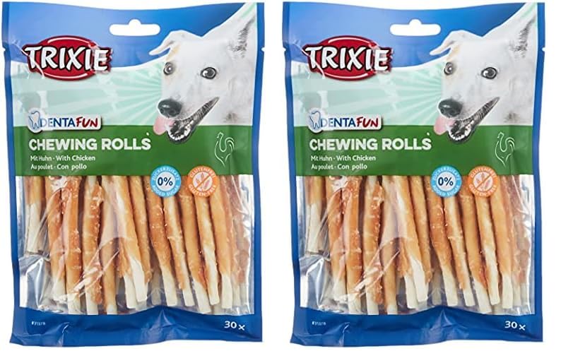 TRIXIE - Hühnchen Kaurolle "Denta Fun Chicken Chewing Rolls"