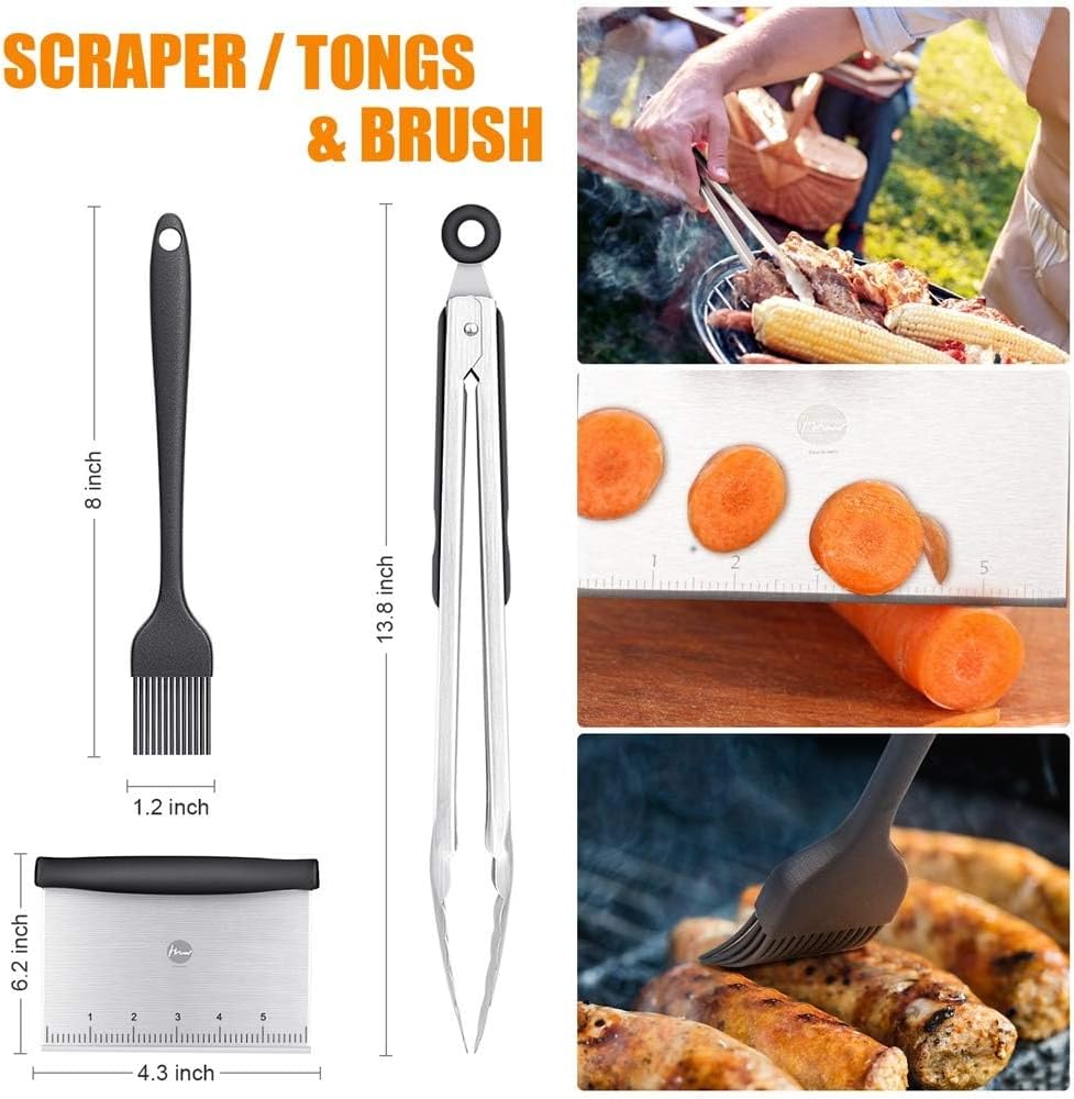 Huolewa Barbecue Spatula Set, Stainless Steel - 9teilig