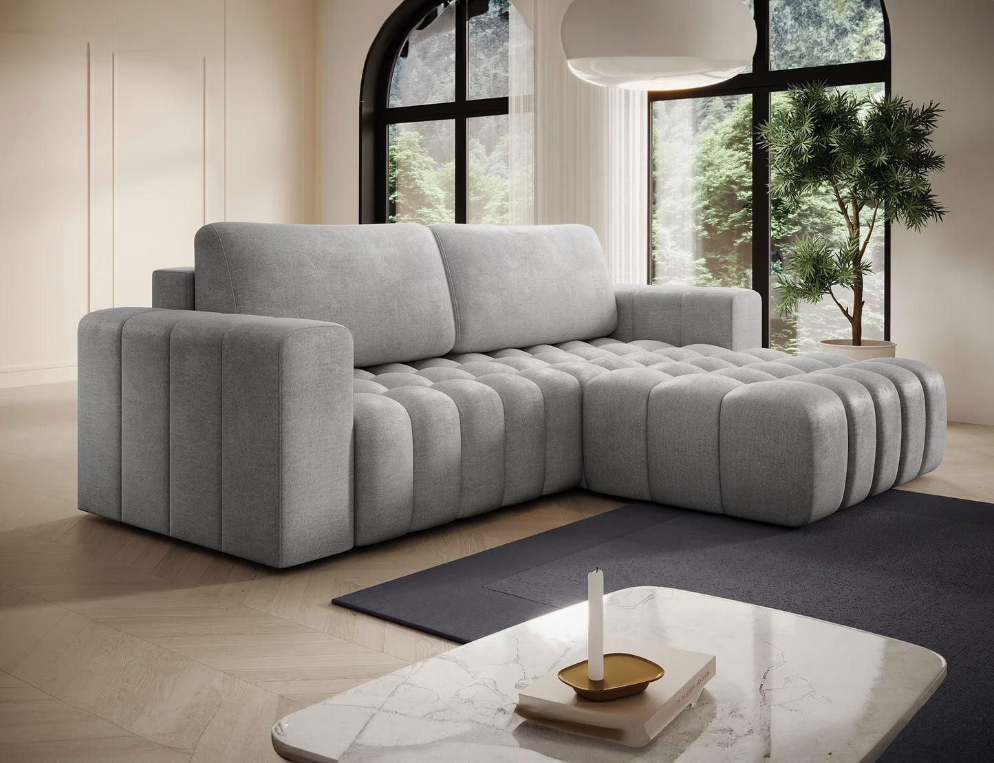 Bonett Ecksofa mit Schlaffunktion - Modernes Design und unvergleichlicher Komfort für Ihr Wohnzimmer