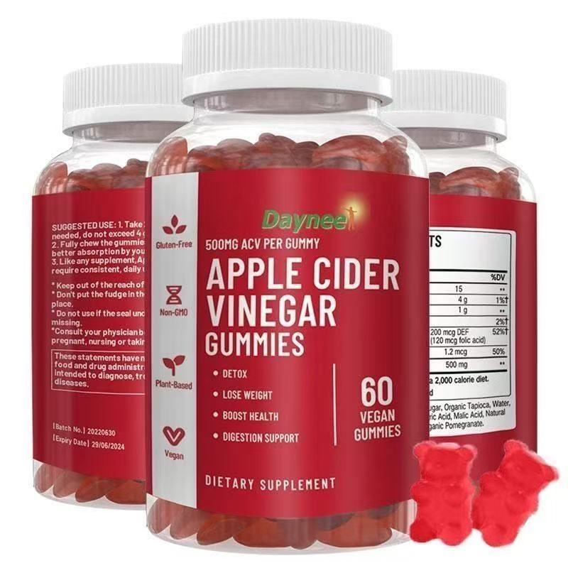 Dayneer Detox Lose Weight Boost Apples Cider Vinega Gummies Boost Health