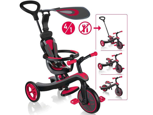 GLOBBER Explorer Trike 4in1, rot