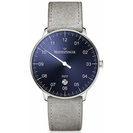 Neo Plus NE 408 von Meistersinger die Einzeigeruhr mit Datum und Automatikwerk